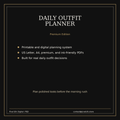 Pixel Silk Daily Outfit Planner Premium Edition main cover