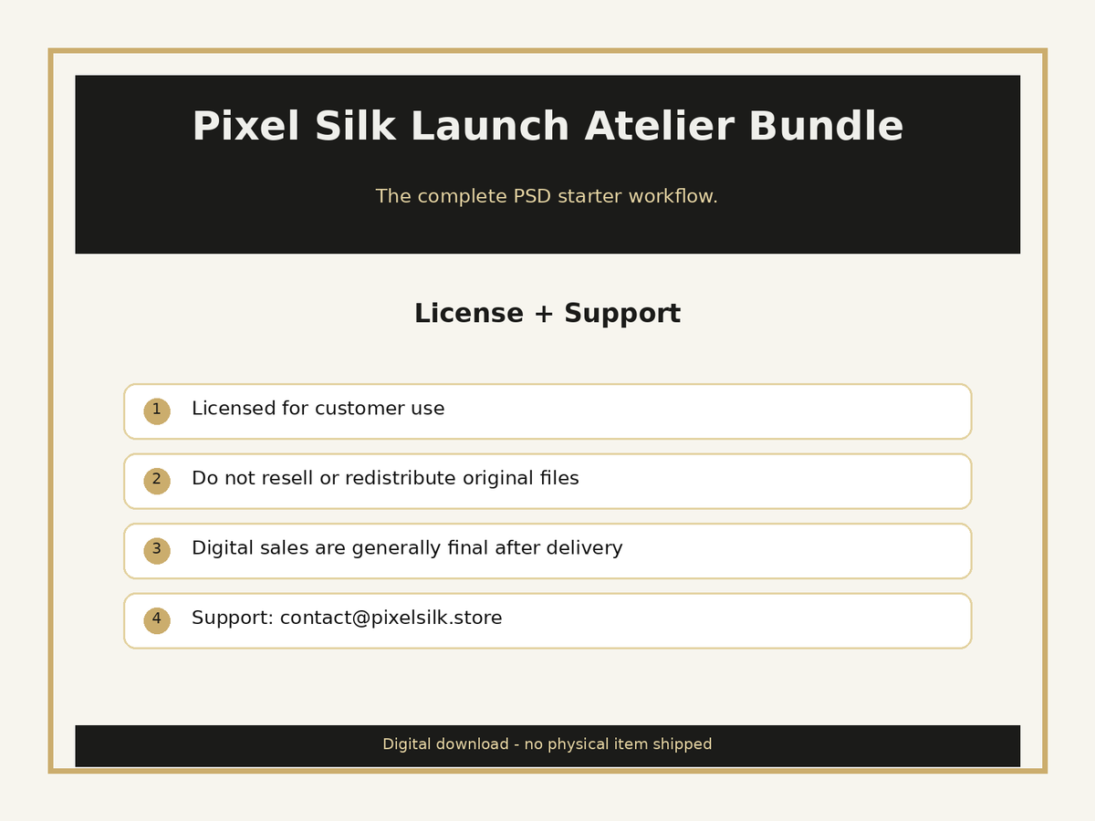 License and support information