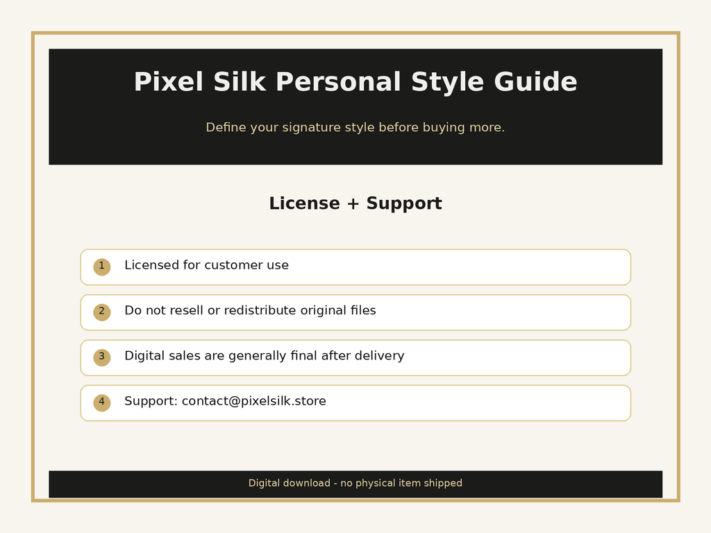 License and support information