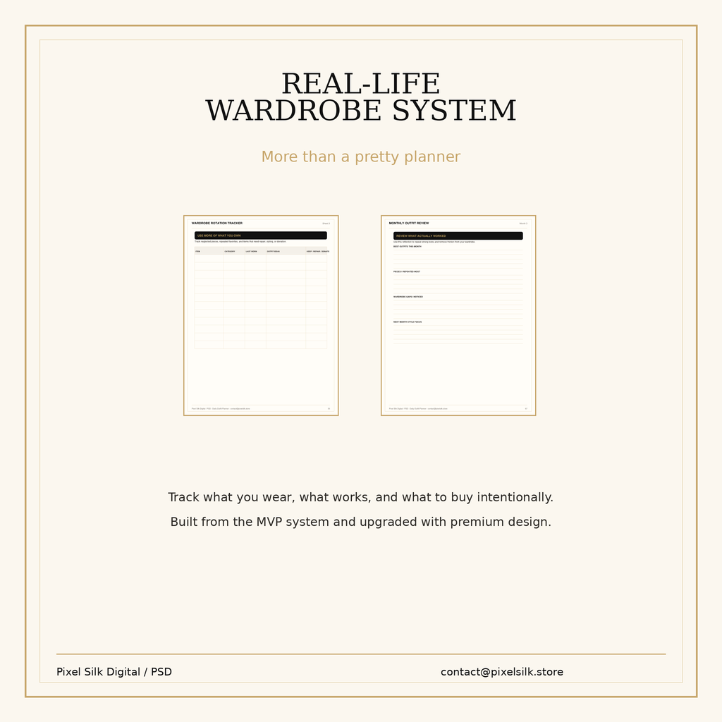 The outfit planning system in real life