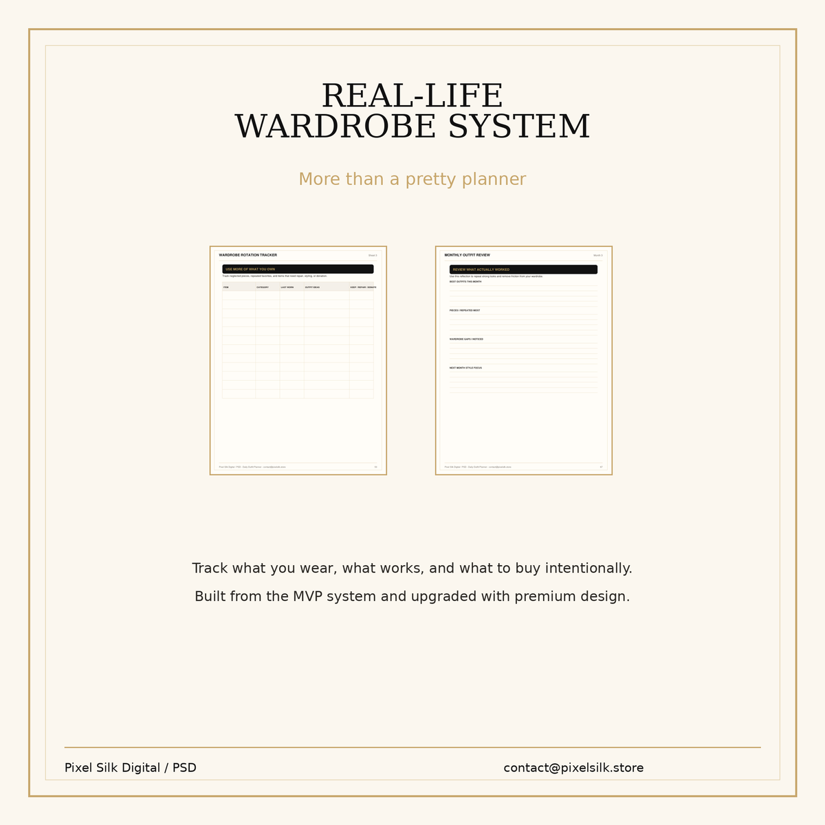 The outfit planning system in real life